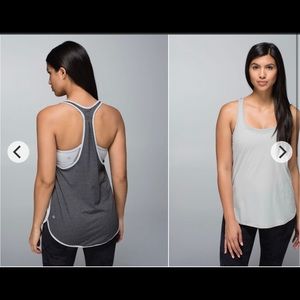 Lululemon | Singlet  Light Grey / Heathered Black